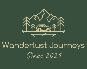 Roadtrip - Yellow Mountain Roadtrip logo design