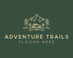 Mountain Roadtrip Outdoor logo design