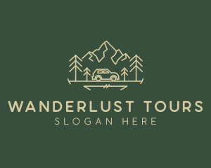 Mountain Roadtrip Outdoor logo design