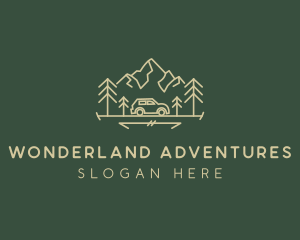 Mountain Roadtrip Outdoor logo design