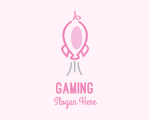 Pink Rocket Pig Logo