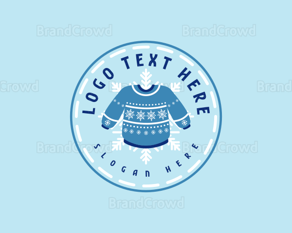 Christmas Winter Sweater Logo