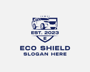 Pick Up Truck Shield logo design