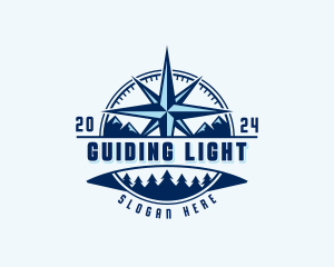 Outdoor Navigation Compass logo design