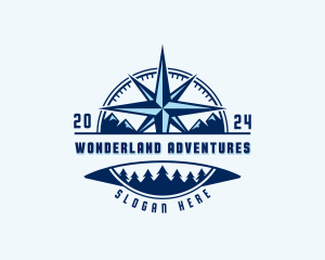 Outdoor Navigation Compass logo design