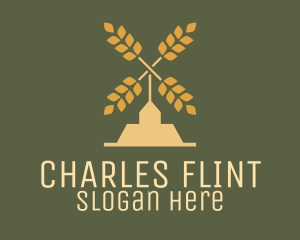 Yellow - Wheat Windmill Farm logo design