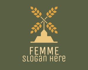 Wheat Windmill Farm logo design