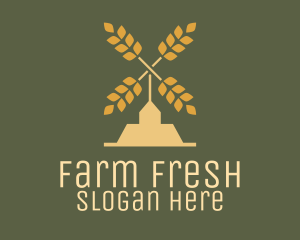 Wheat Windmill Farm logo design