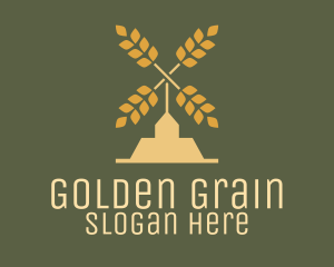 Wheat - Wheat Windmill Farm logo design