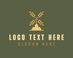 Wheat Windmill Farm logo design