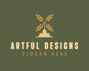 Wheat Windmill Farm logo design