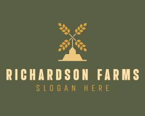 Wheat Windmill Farm logo design