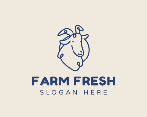 Happy Goat Farm logo design