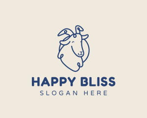 Happy Goat Farm logo design