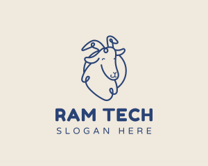 Happy Goat Farm logo design