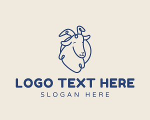 Farm - Happy Goat Farm logo design