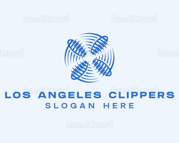 Fan Ventilation HVAC Logo