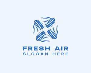 Fan Ventilation HVAC logo design