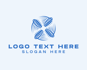 Propeller - Fan Ventilation HVAC logo design