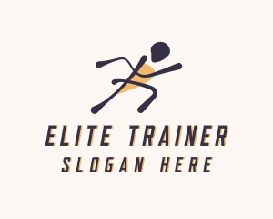 Sport Runner Athlete logo design