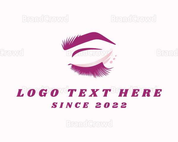 Feminine Beauty Eyelash Logo