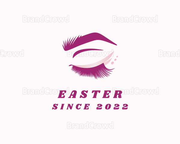 Feminine Beauty Eyelash Logo