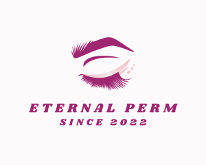 Feminine Beauty Eyelash  logo design