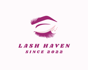 Feminine Beauty Eyelash  logo design