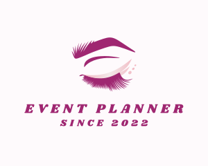 Perm - Feminine Beauty Eyelash logo design