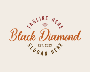 Diamond Script Jewelry logo design