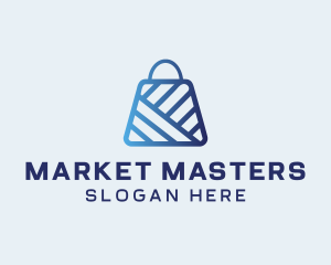 Online Market Bag logo design