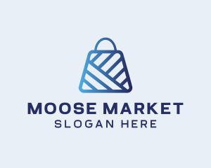 Online Market Bag logo design