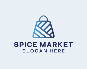 Online Market Bag logo design