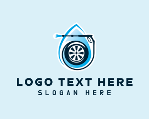 Cleaner - Car Tire Pressure Washer logo design