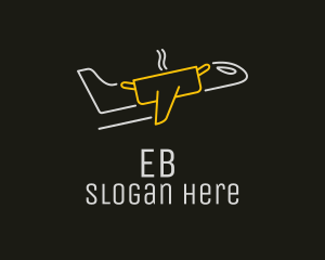 Eat - Airplane Fine Dining logo design