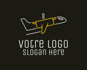 Snack - Airplane Fine Dining logo design
