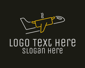 Plane - Airplane Fine Dining logo design