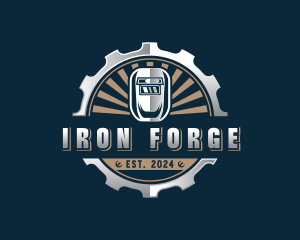 Iron Welding Mask logo design