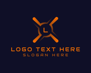 Learn - Technology Atom Research logo design