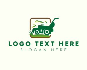 Planting - Lawn Mower Trimmer logo design