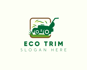 Lawn Mower Trimmer logo design