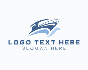 Ferry - Sailing Ferry Boat logo design