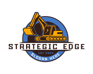 Digger - Industrial Machine Backhoe logo design
