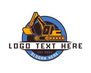 Industrial Machine Backhoe Logo