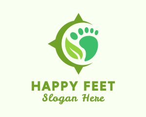 Feet - Natural Foot Massage logo design