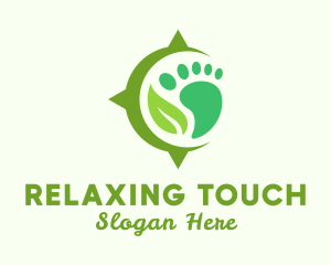 Massage - Natural Foot Massage logo design