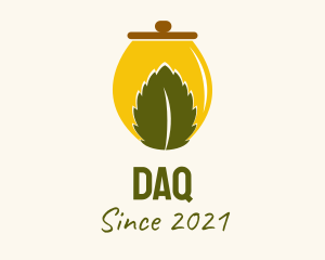 Storage - Organic Leaf Jar logo design
