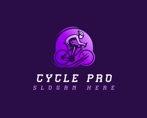 Fast Cyclist Athlete logo design