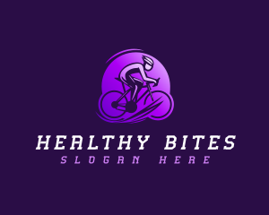 Fast Cyclist Athlete logo design