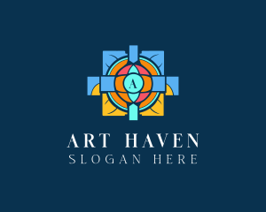 Mosaic Church Art logo design